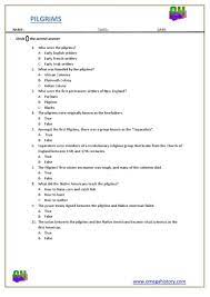 Pilgrims History Of Early United States History Trivia Printable Worksheet History Worksheets Pilgrims History History Facts