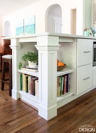 Who says you need actual shelves shelves that surround the top of the kitchen ceiling. Build It Custom Kitchen Bookcase Deeplysouthernhome