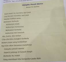 Tentukanlah Rima Setiap Bait Pada Puisi Tersebut Jawab Ya Kakak Kakak Yg Baik Please Kakak Kakak Brainly Co Id