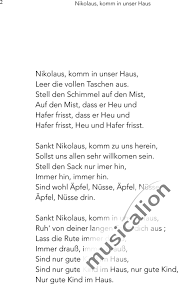 Als dank hat er den kindern eine kleinigkeit mitgebracht: Nikolaus Komm In Unser Haus Bearb Von Berndt Leopolder Unbekannt Anonymus Noten Zum Download
