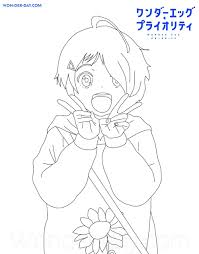 Sketchy vector of schoolgirl sitting on the heap of books and reading one of them on paper in a cell background with place for your text. Wonder Egg Priority Coloring Pages Wonder Day Coloring Pages For Children And Adults