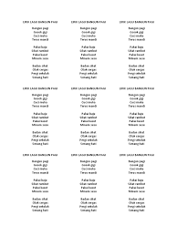 Yenda partila desa 30 september 2020. Lirik Lagu Bangun Pagi