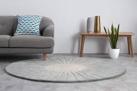 Enjoy free shipping on most stuff, even big stuff. Vaserely Round Wool Rug Large 200cm Grey Made Com