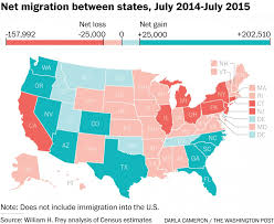 The States People Really Want To Move To And Those They Don T Map Geography Migrations