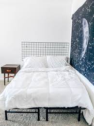 Diy modern wood platform bed. Diy Grid Headboard Diy Headboard Ideas Covet By Tricia