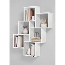 Rutland Wooden Wall Mounted Shelving Unit In White Furniture In Fashion Wall Shelves Design Living Room Shelves Bookshelf Design