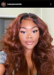 Some women with auburn hair love having their eyeshadow clash against their hair, by using green or deep blue tones. Pin By Lash M On Hair Copper Brown Hair Hair Color For Black Hair Hair Color Auburn