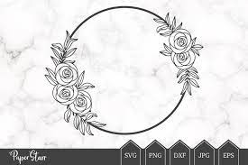 Download Rose Floral Wreath Svg Cut File 576788 Cut Files Design Bundles