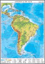 Câmpia mississippi, câmpia golfului mexic şi podişul preriilor ; America De Sud America De Sud Harta Fizica