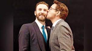 Chris evans and robert downey jr. Robert Downey Jr Has Got A Rather Cheeky Birthday Wish For Chris Evans Entertainment News Wionews Com