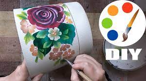 These string art templates are so much fun and easy to do. Diy Flower Pot Decoration Idea Speed Painting Irishkalia Youtube