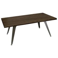 (denver) sturdy table with some minor scratches. Best Master Denver Solid Wood And Metal Coffee Table In Antique Brown Dx1720co