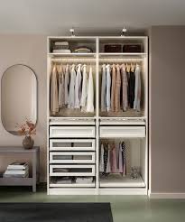 I started wondering if this would be possible in my studio (i.e., if they had the right sizes), and if the price would be worth it. Pax 2 Wardrobe Frames White Ikea