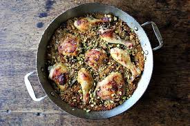 Moroccan-Spiced Chicken and Rice with Dates and Pistachios Recipe