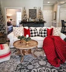 19 Festive Christmas Living Room Decor Ideas Red Christmas Decor Christmas Decorations Living Room Plaid Christmas Decor