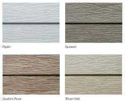 Vinyl siding is a more affordable option than wood. Alside Satinwood Variegated Steel Siding