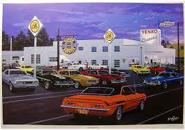 Musclecar Art Dave Snyder Google Search Hot Rods Cars Muscle Car Art Motorcycle Art