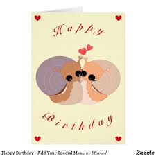 Happy Birthday Add Your Special Message Card Zazzle Com Happy 2nd Birthday Happy Birthday Personalised Gifts Unique