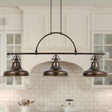 Emery 53 1 2 Wide Bronze Kitchen Island Light Chandelier K3598 Lamps Plus