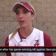 Jenna Johnson after her game winning HR against Georgia