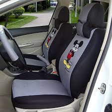 Embroidery Mickey Mouse Seat Covers Supports Car Seat Cover Universal Fit Most Car Covers Auto Interior Accessori Car Seats Car Interior Interior Accessories