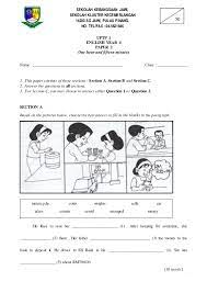 Bagi bahagian c jawab satu soalan sahaja. Contoh Soalan Bahasa Inggeris Tahun 3 Kertas 1 Viral Blog J