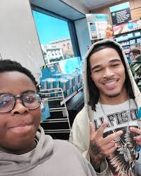 My son @joes.fr just met this Brother @plaqueboymax he was kind enough to  take a photo with him. Much respect to the Brother. I learned about someone  new today! I always enjoy