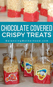 Rice Crispy Treats Dipped In Chocolate On A Stick Perfect For A Party Or Bake Sale Chocolate Dipped Rice Krispie Treats Crispy Treats Krispie Treats