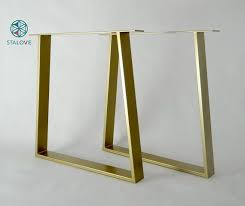Metal Dining Table Legs Set Of 2 Steel Table Legs Etsy Dining Table Legs Steel Table Legs Table Legs