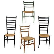 Set of 4 rush bottom vintage ladder back dining chairs farmhouse can ship. Vintage Italian Ladder Back Chairs With Rush Seating At 1stdibs