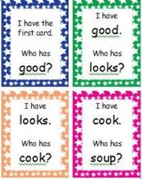 I Have Who Has Game Vowel Digraphs Oo And Oo Vowel Digraphs Digraph Phonics