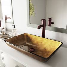 vigo copper glass rectangular vessel