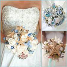 Starfish Themed Beach Wedding Bouquet Ideas