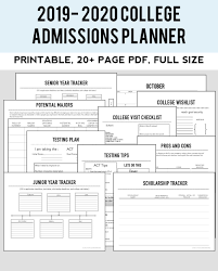 2019 2020 College Admissions Planner In 2020 College Admission Scholarships For College Online Education