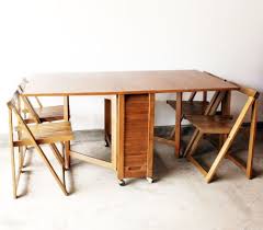 Danish Mid Century Modern Drop Leaf Table Self Storing Folding Chairs Hide A Way Drop Leaf Dining Table Drop Leaf Table Leaf Table