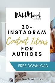 Instagram Post Ideas For Authors Free Download Wildmind Creative Best Instagram Posts Promote Book Instagram Prompts