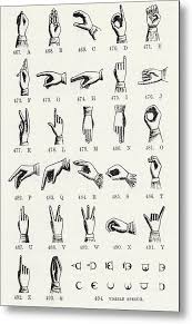 Discover what goes into an asl abc story, why they're important, and find videos. Sign Language Alphabet Metal Print By English School