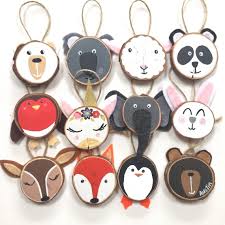 Make Your Own Set Of 3 Personalised Wood Slice Animal Ornaments Personalised Animal Tree Decor Custom Animal Ornaments Wood Christmas Ornaments Unicorn Christmas Ornament Animal Ornament
