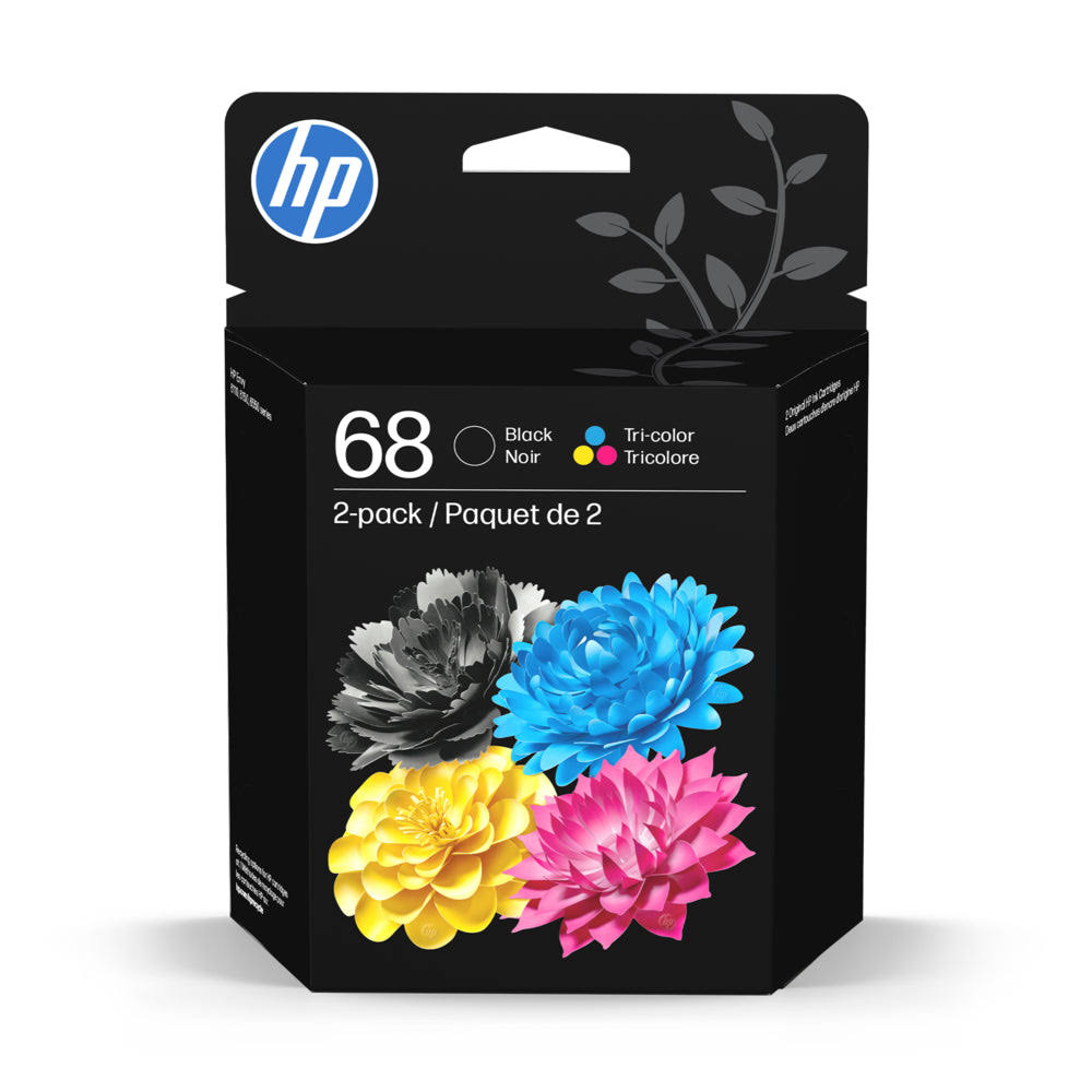 HP 68 2-Pack Black/Tri-Color Original Ink Cartridge 6l6s2tn