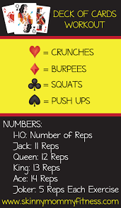 deck of cards workout regardless of where you are this workout is a quick and easy way to get your sweat on with no e card workout workout games fun workouts