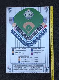 Ticket Prices And Map Sign From Pnc Field Scranton Wilkes Barre Yankees