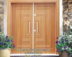 Dengan anda menerapkan pintu berbahan kayu pada rumah anda pasti akan membuat kesan yang elegant dan bikin. Jual Kusen Dan Pintu Rumah Minimalis 3d Kayu Jati Fasa Furniture Jepara Fasa Furniture Jepara