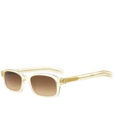 Flatlist Hanky Sunglasses Crystal Yellow & Brown | END. (US)