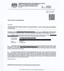 Contoh surat pelepasan bekerja pkpb / pkp & borang permit rentas daerah / negeri. Cims Miti Surat Permohonan Beroperasi Syarikat Pkp 1 14 Jun 2021 Info Awam