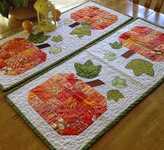 Scrappy Pumpkin Table Runner Tutorial Angela Tackett Designs Quilted Table Runners Patterns Pumpkin Table Runner Halloween Quilt Patterns