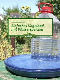 Vogeltranke Mit Wasserspeicher Wasserspeicher Vogelbad Mdr Garten