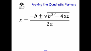 Useful for gcse higher or. Deriving The Quadratic Formula Youtube