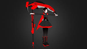 Ruby Rose And Crescent Rose By Jaylong 3d Model Crescent Rose Ruby Rose 3d Model