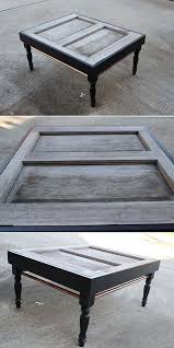 This simple coffee table brings a modern vibe to the white's cabin. Diy Furniture Diy Coffee Table Of Old Exterior Door Diy Loop Leading Diy Craft Inspiration Magazine Database