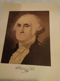 Vintage George and Martha Washington Lamp